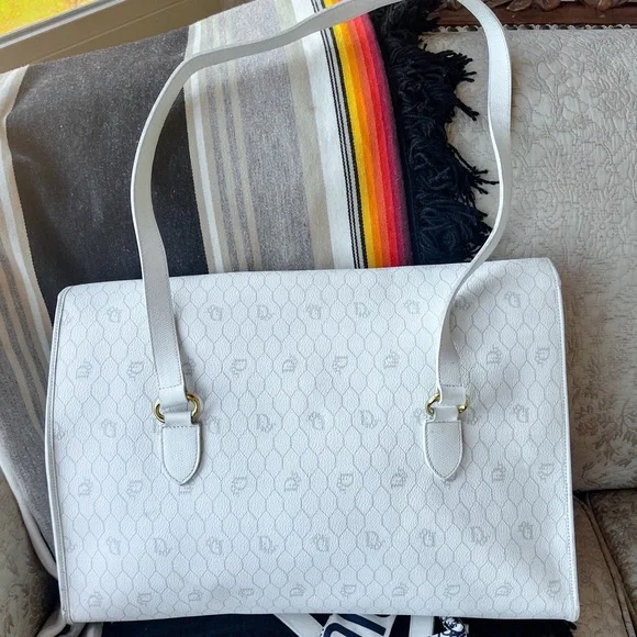 Vintage Christian Dior Honeycomb Tote - Picture 2 of 10